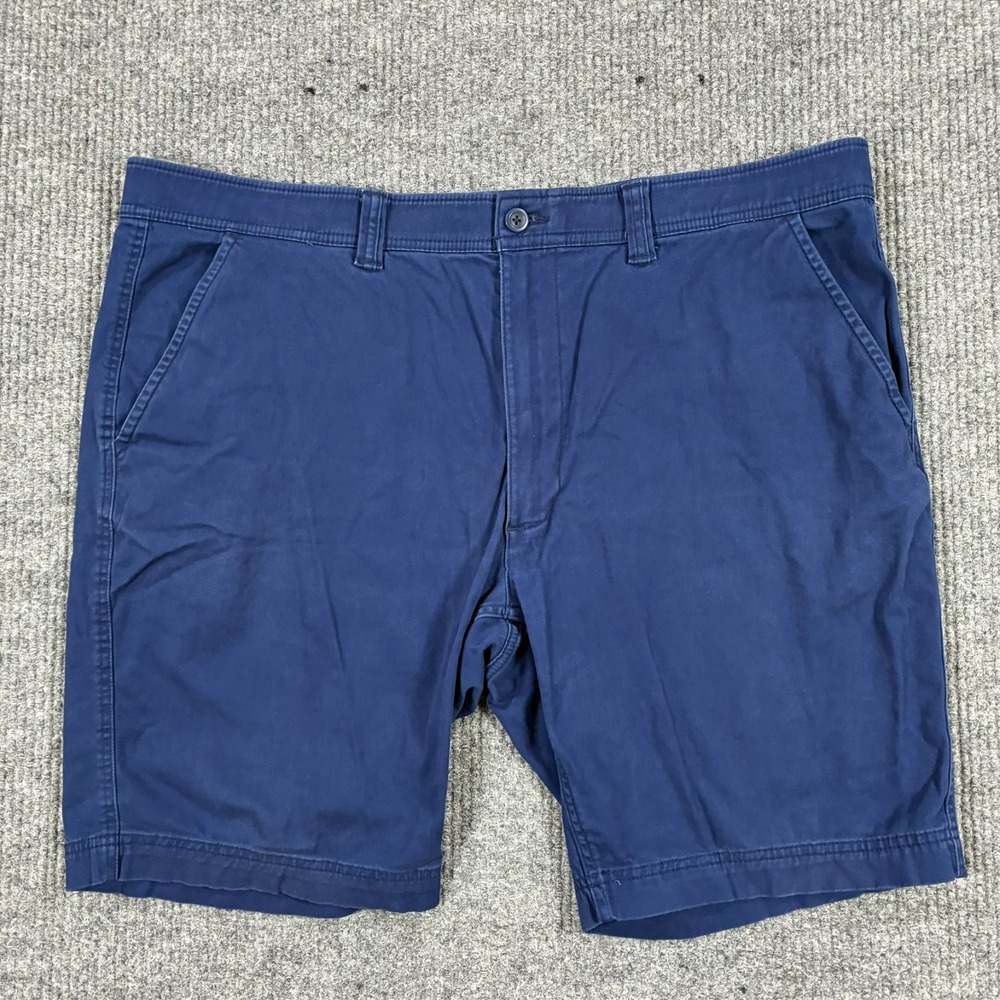 The Foundry Co. Mens Chino Shorts Size 44 Blue Flat Front Casual High Rise